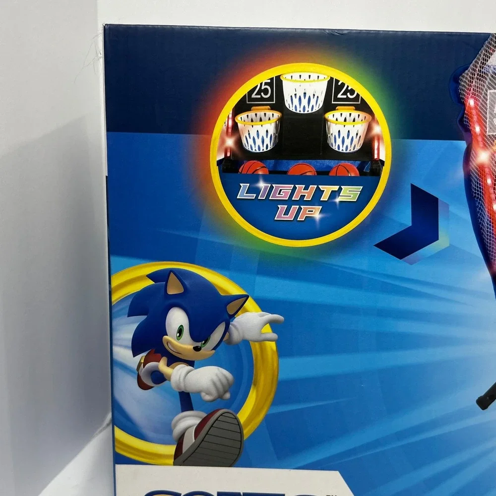 Sonic The Hedgehog Mini Basketball Light Up Arcade Game 24 Inch Sega New